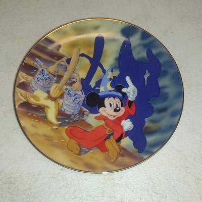 Mickey Mouse 'Fantasia' Collector's Plate- Approx 6 1/2" in Diameter