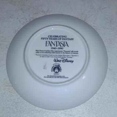 Mickey Mouse 'Fantasia' Collector's Plate- Approx 6 1/2" in Diameter