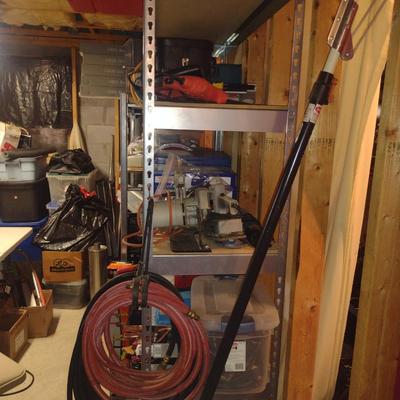 Heavy Duty Metal Frame Adjustable Shelf- Approx 48 1/2" x 18 1/2" x 84" Tall (Choice A)