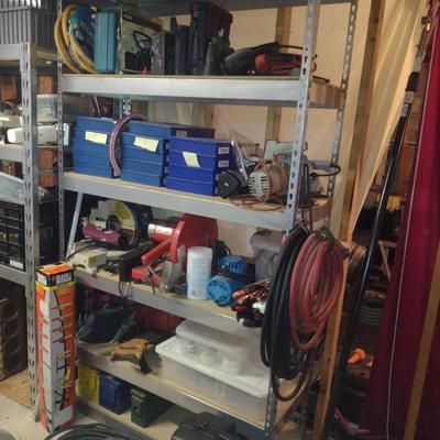 Heavy Duty Metal Frame Adjustable Shelf- Approx 48 1/2" x 18 1/2" x 84" Tall (Choice A)