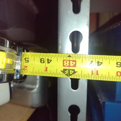 Heavy Duty Metal Frame Adjustable Shelf- Approx 48 1/2" x 18 1/2" x 84" Tall (Choice B)