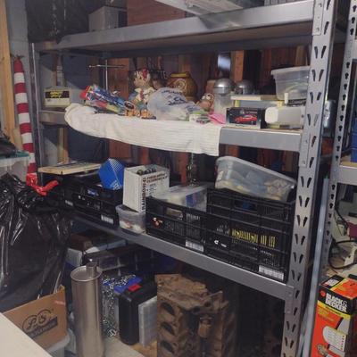 Heavy Duty Metal Frame Adjustable Shelf- Approx 76 1/2" x 24" x 72" Tall