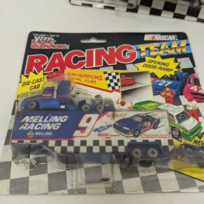NASCAR Racing Team Transporters #12 Bobby Allison #28 Davey Allison #9 Bill Elliott