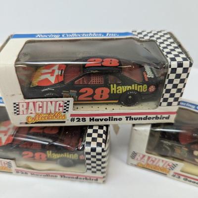 NASCAR Racing Collectibles #3 Goodwrench Lumina #28 Havoline Thunderbird Limited 1:64 Revell Diecast
