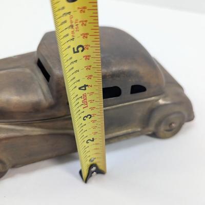 Vintage Brass Betel Box Hinged Roof Automobile Car Model