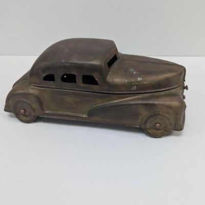 Vintage Brass Betel Box Hinged Roof Automobile Car Model