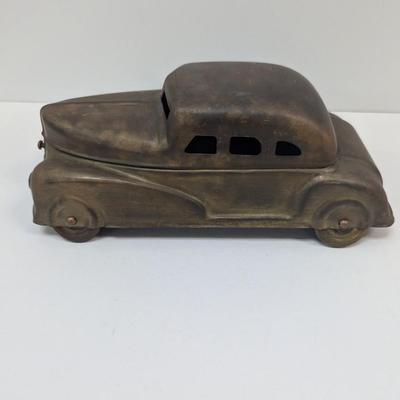Vintage Brass Betel Box Hinged Roof Automobile Car Model
