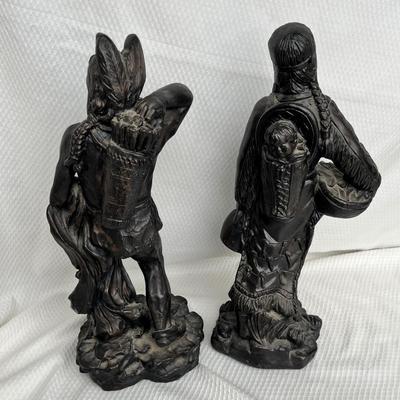 Lot 207 Native American Chalkware Sculptures