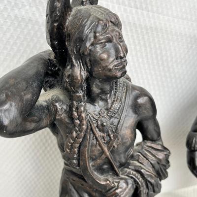 Lot 207 Native American Chalkware Sculptures