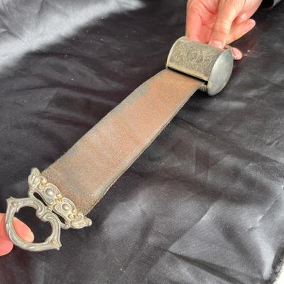 Lot 213 Victorian Silver plate Razor strop