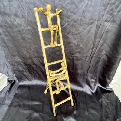 Lot 214 Brass Ladder Sculpture
