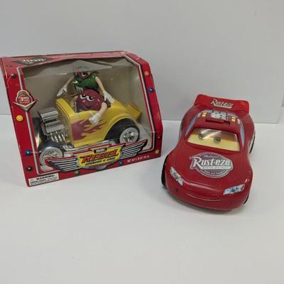 M&M Rebel Car & Rust-Eze Bumper Ointment Cars Red Racing Car