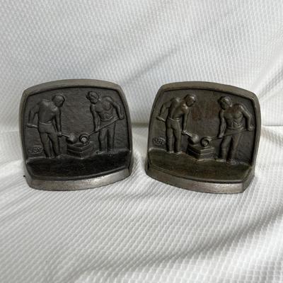 Lot 224 Cast Book Ends