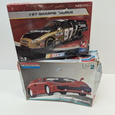 NASCAR #97 Sharpie Taurus & Monogram Lamborghini Model Kits