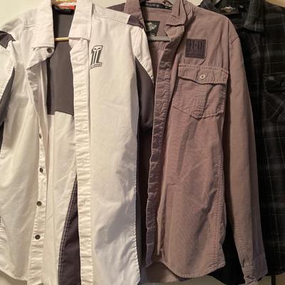 Men’s Harley button down shirts