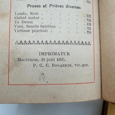 1890s French Pocket Prayer Books