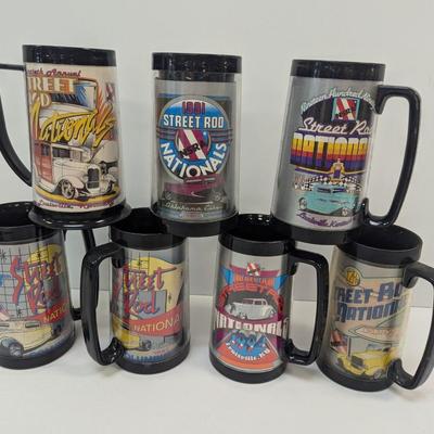 National Street Rod Association Thermo-Serv Beer Mugs 1990's