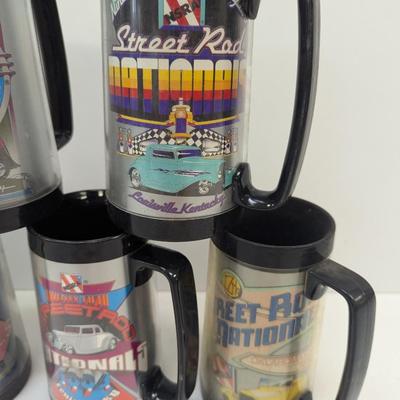National Street Rod Association Thermo-Serv Beer Mugs 1990's