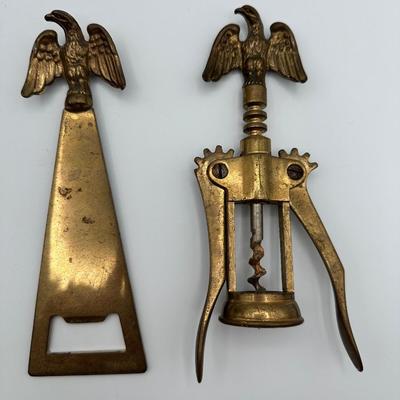 Vintage Italian Bottle and Corkscrew Opener