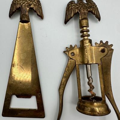 Vintage Italian Bottle and Corkscrew Opener