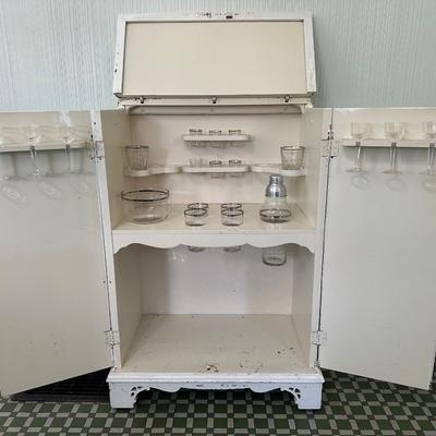 Vintage Bar Cabinet (See Details)