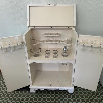 Vintage Bar Cabinet (See Details)