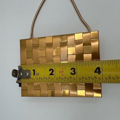 Vintage Gold Tone Purse Compact - Cosmetics Purse & Cigarette Case