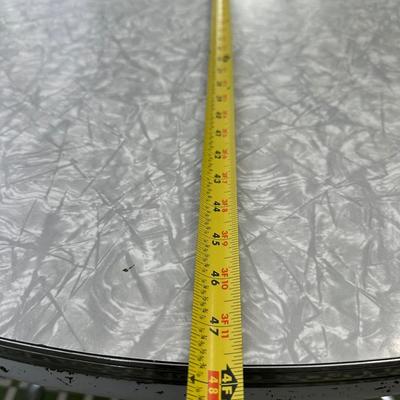 1950s Chrome Table with Leaf and Chairs