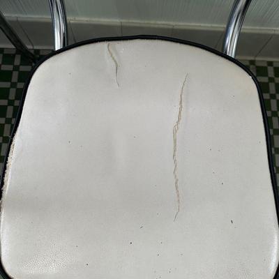 1950s Chrome Table with Leaf and Chairs