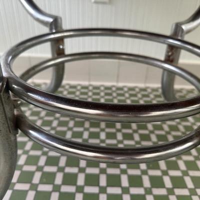 1950s Chrome Table with Leaf and Chairs
