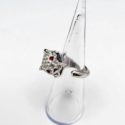 Three Different Cougar Crystal Fashion Rings