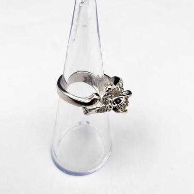 Three Different Cougar Crystal Fashion Rings