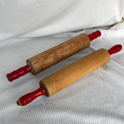 Lot 260 Red Handle Rolling Pins