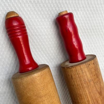 Lot 260 Red Handle Rolling Pins