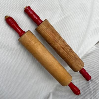 Lot 260 Red Handle Rolling Pins