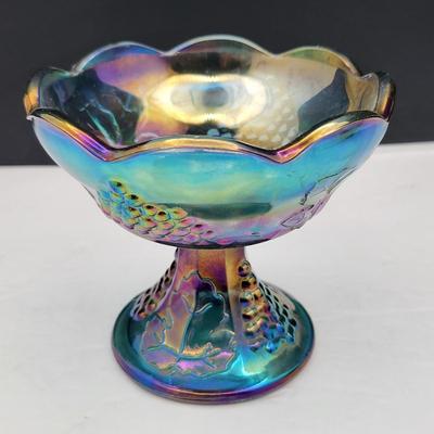 Fenton Carnival Glass & Pfaltzgraff Vase