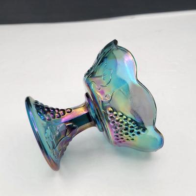 Fenton Carnival Glass & Pfaltzgraff Vase