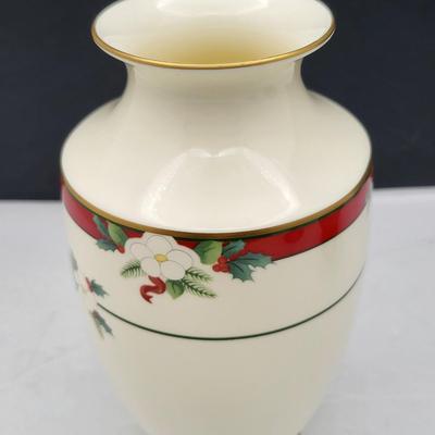 Fenton Carnival Glass & Pfaltzgraff Vase