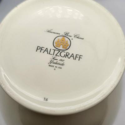 Fenton Carnival Glass & Pfaltzgraff Vase