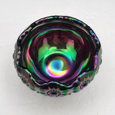 Fenton Carnival Glass & Pfaltzgraff Vase