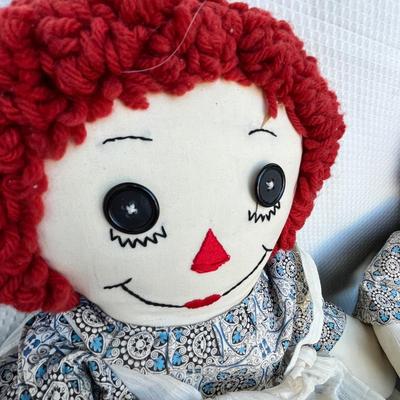 Lot 271 Raggedy Ann & Andy Dolls