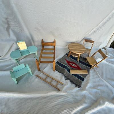Lot 275 Wood Doll house furniture