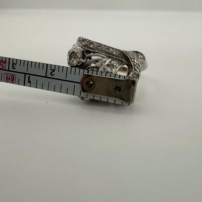 14-18k White Gold Diamond Ring