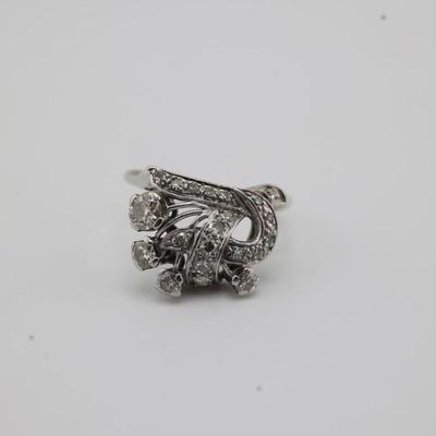 14-18k White Gold Diamond Ring