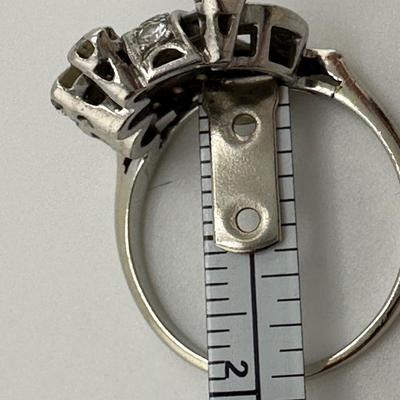 14-18k White Gold Diamond Ring