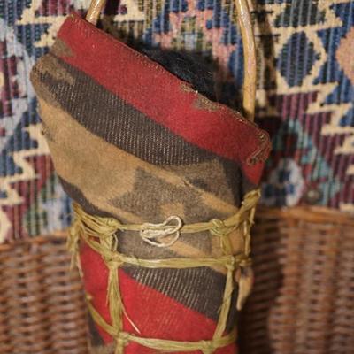 AUTHENTIC VINTAGE SKOOKUM CHILD DOLL IN CARRIER