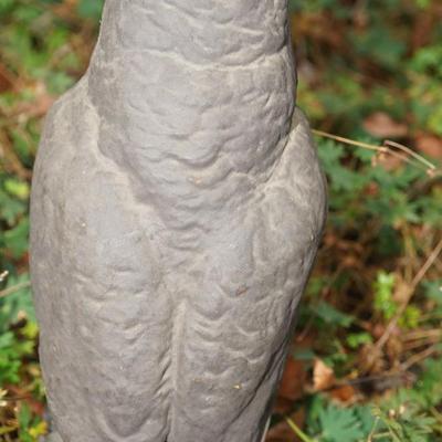 VINTAGE PAPER MACHE' OWL DECOY GLASS EYES