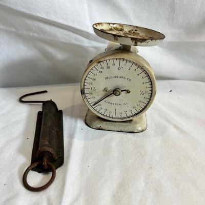 Milk Pail, Pelouze Scale & More Quality Vintage Kitchen Tools (LR-MK)