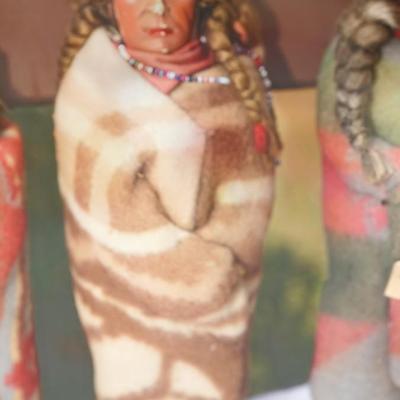 GROUPING OF POPULAR SKOOKUM DOLLS OF THE EARLY 20TH CENTURY. -ORIGINAL
