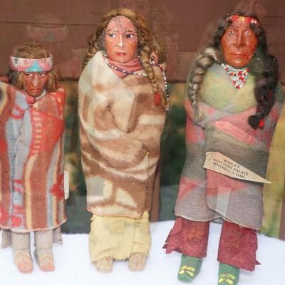 GROUPING OF POPULAR SKOOKUM DOLLS OF THE EARLY 20TH CENTURY. -ORIGINAL